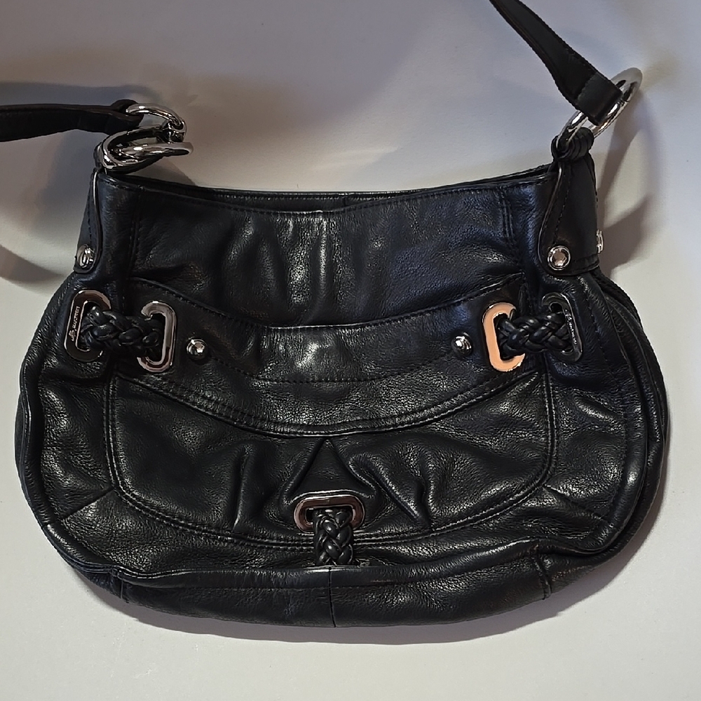 Chic Black Leather Handbag